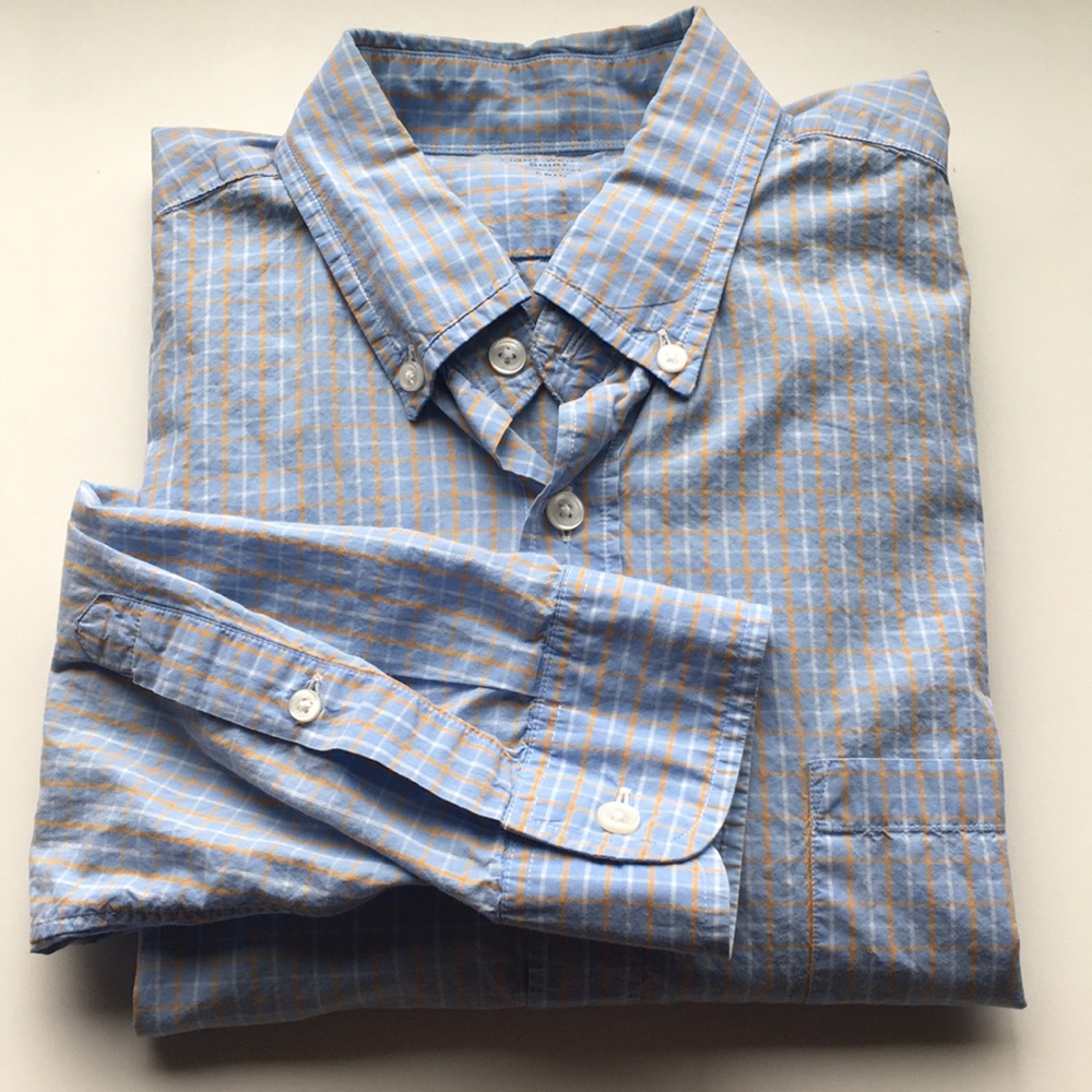 EUC J. Crew Men’s Light Weight Button Down, sz L